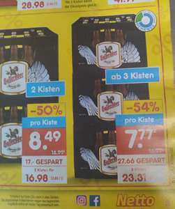 Netto MD ab 3 Kisten Hasseröder Bier für 7,77€ die Kiste= 0,78€/l