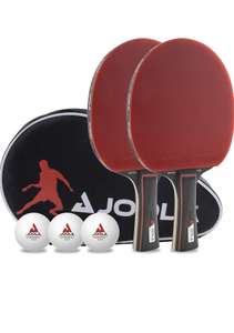 (Amazon /Prime) JOOLA Tischtennis Set Duo PRO 2 Tischtennisschläger + 3 Tischtennisbälle + Tischtennishülle