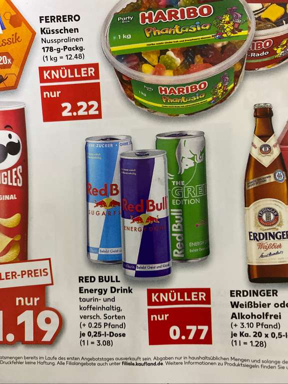 (Kaufland/Lokal) Red Bull 77 Cent
