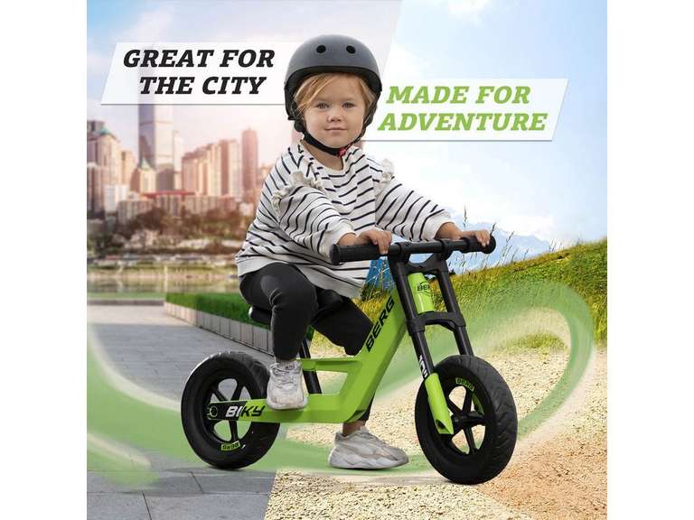Berg Biky City Laufrad für Kinder 2 bis 5 Jahren (rot oder grün)
