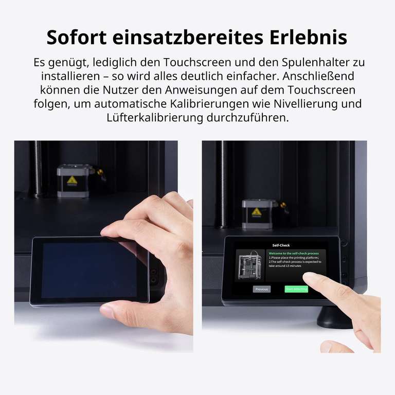 Creality K2 SE 3D-Drucker – 500 Mm/s High-Speed, Mehrfarben-fähig (16 Farben Mit CFS), CoreXY, Auto-Leveling, 220x215x245 Mm