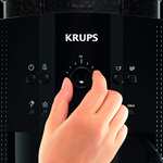 KRUPS EA 81R8 Arabica schwarz Kaffeevollautomat (Metall-Brühgruppe, Reinigungs-Programm, Entkalkungs-Programm, Milchdüse, Cappuccino)