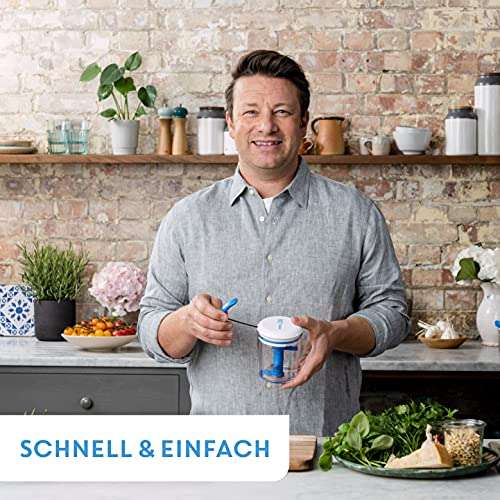 Jamie Oliver by Tefal K1644344 Chop & Shaker| Fassungsvermögen: 450 ml | Multizerkleinerer (Prime Deal)
