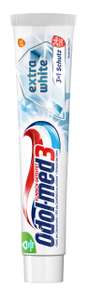 [PRIME/Sparabo Füllartikel] Odol-med3 Extra White Zahnpasta, mit Mikro-Whitening-Partikeln und Zahnweiß-Schutz-Formel, 75ml