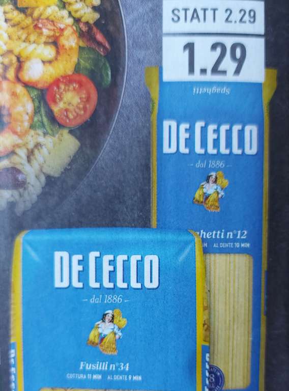 [EDEKA Rhein-Ruhr] De Cecco Pasta für 1.29 €