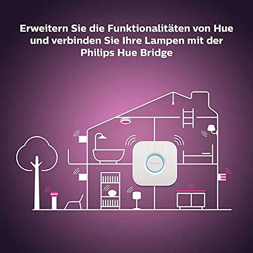 2x Philips Hue White & Color Ambiance E14 LED Lampe 2-er Pack,(gesamt 4 Leuchtmittel) dimmbar, bis zu 16 Mio. Farben(Prime)