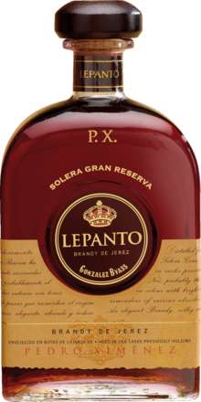 Brandy Lepanto Solera Gran Reserva P.X. Brandy de Jerez 36% Alkohol @ Hanseatisches Wein & Sekt Kontor