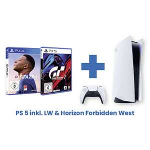 Sony Playstation 5 Disc mit 1 x Controller 3 x Spiele: FIFA 22, GT7, Horizon Forbidden West