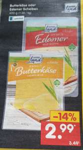 Butterkäse / Edamer 400 Gramm 2,99€