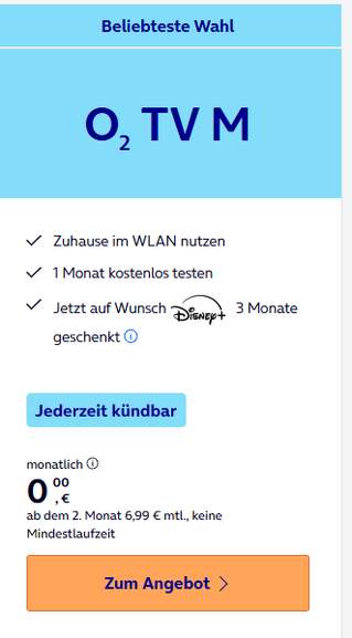 Disney+ 3 Monate gratis über o2 TV – jetzt bei o2 sichern, ab 0€ mtl ...