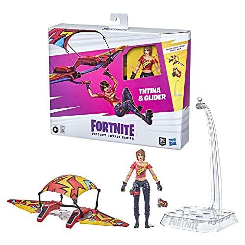 [Prime] Hasbro Fortnite Victory Royale Series TNTina mit Gleiter, 15 cm große Action-Figur