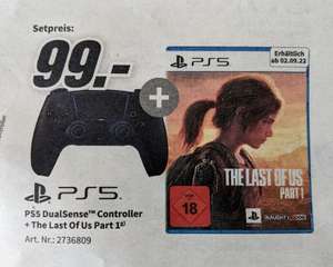 Media Markt: PS5 DualSense Wireless Controller + PS5 The Last of Us Part 1