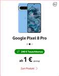 200€ Gewinn bei Ankauf Google Pixel 8 Pro 256GB mit Vodafone Young GigaKombi Allnet/SMS Flat 65GB 5G & 240€ Trade In & 150€ Cashb = 605,66