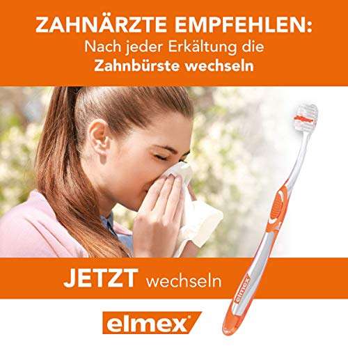 elmex Zahnbürste Kariesschutz Inter X mit Kurzkopf, Mittel (Prime Spar-Abo)