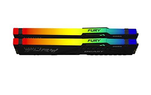 Kingston Fury Beast DDR5-6000 CL40 32GB Kit RGB RAM Arbeitsspeicher (KF560C40BBAK2-32)