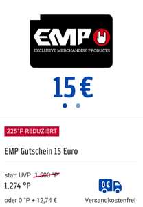 Payback / 15% Rabatt auf EMP Gutscheine im Prämien Shop