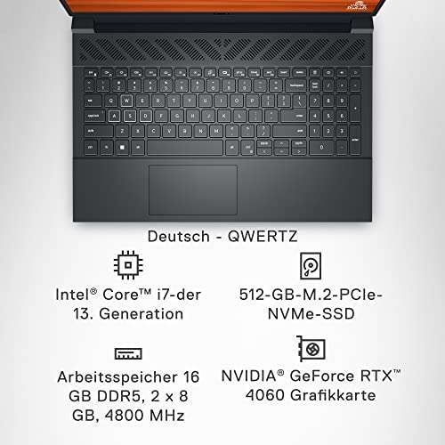 Dell G15 5530 Gaming Laptop | 15.6'' FHD 165Hz 3ms Display | Intel Core i7-13650HX | 16 GB RAM | 512 GB SSD | NVIDIA GeForce RTX 4060