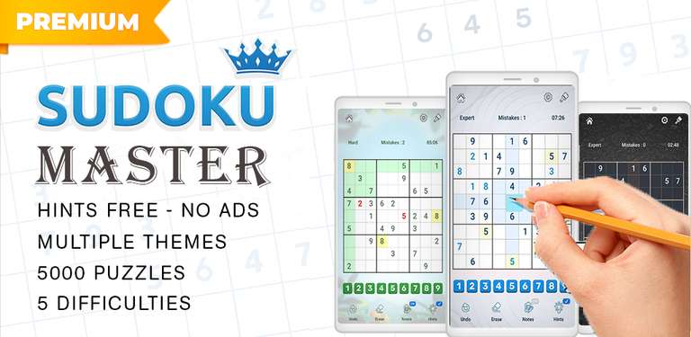[Google PlayStore] Sudoku Master Premium: Offline