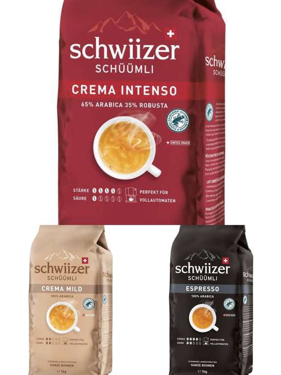 Schwiizer Schüümli Crema Barista 1 Kg - 20% Rabatt + 10% Spar-Abo