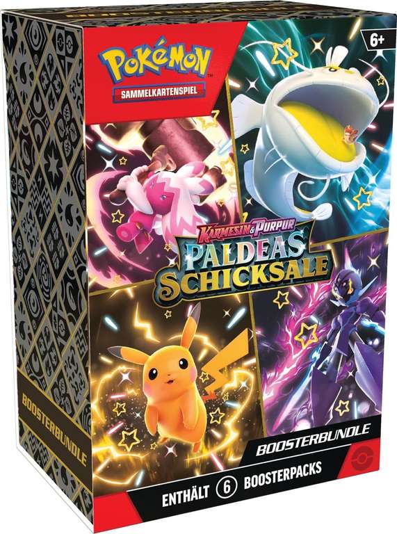 [Marktkauf lokal] Pokemon Paldeas Schicksale Booster Karmesin & Purpur Pokémon TCG Boosterbundle