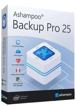 Ashampoo Backup Pro 25 (Download) oder gegen Aufpreis auch Box + Versand.