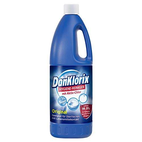 DanKlorix Hygienereiniger Original oder Grün 1,5l - hygienische Frische, Desinfektion & Bleiche (Prime SparAbo)