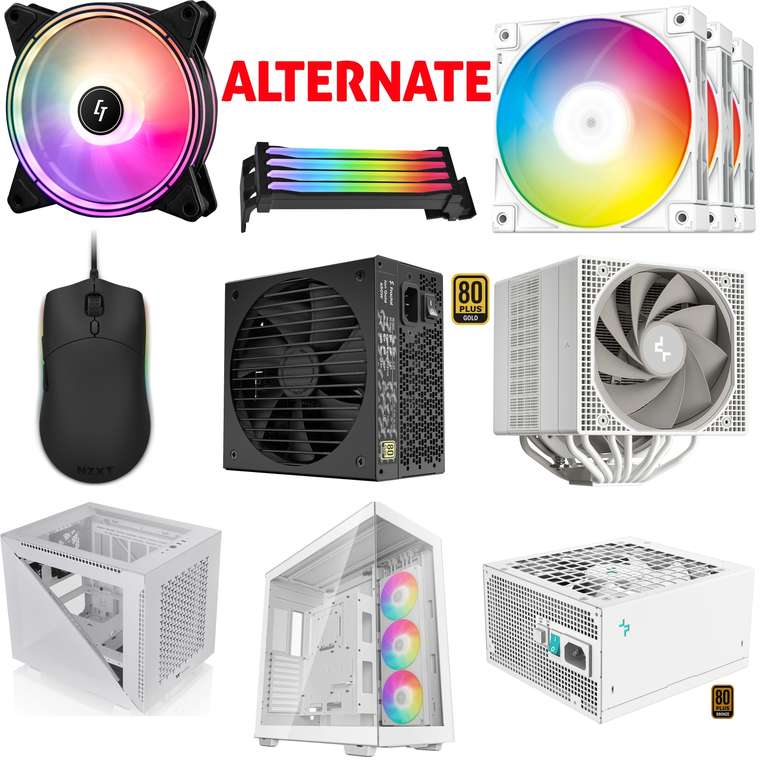 Alternate WochenDeals - Hardware: Diverse Angebote für Lüfter, Kühler, Gehäuse, Netzteile, etc.