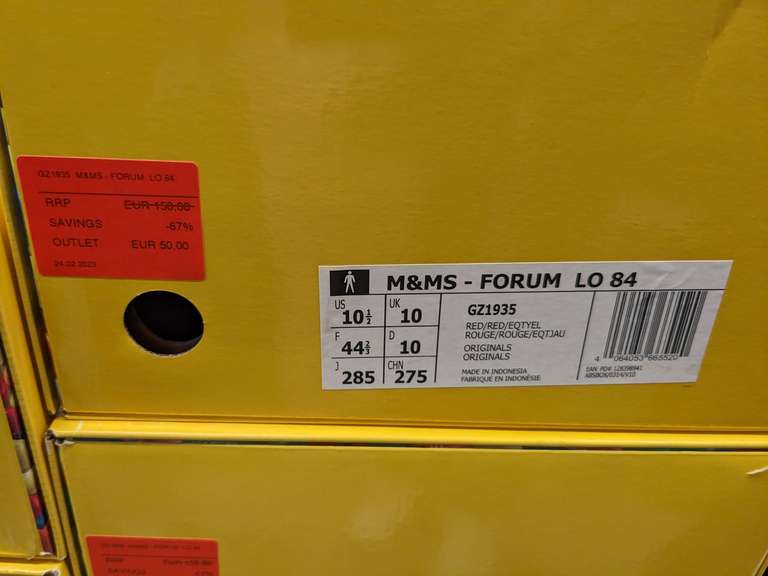 [Designer Outlet Berlin] Adidas Forum Lo 84 M&M Edition (rot oder gelb)