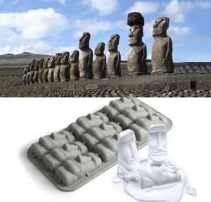 Ostern Insel Moai Stein Statuen Eis Eiswürfel DIY Mould Pudding Gelee Form