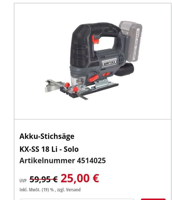 Einhell Werksverkauf: Kraftixx Geräte Abverkauf (100% Power X-Change kompatibel, alle Geräte zuzüglich.4.90€ Versand, 'B'Ware