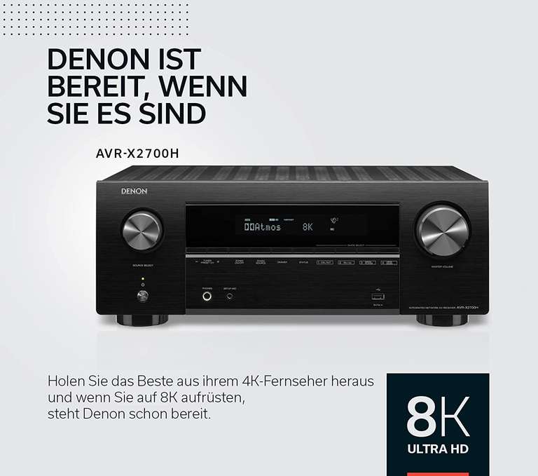 Denon AVR-X2700H Klang Effekt Receiver schwarz (Fachmarkt Neu-Ulm