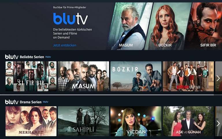 bluTV türkischer Streaming Anbieter 12,35€ für 12 Monate über VPN
