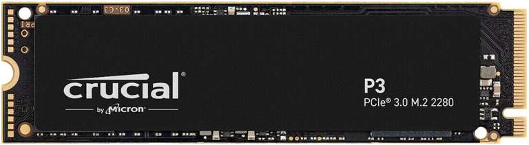 Crucial P3 NVMe SSD 500 GB M.2 für 29,89€ inkl. Versand (Cyberport)