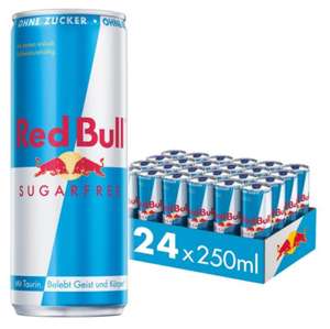 Red Bull Energy Drink Sugarfree - 24er Palette Dosen - Getränke ohne Zucker und kalorienarm, EINWEG (24 x 250 ml) | 250 ml (24er Pack) PRIME