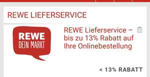 (Corporate Benefits) REWE Lieferservice 10 € Gutschein bei 75 € MBW