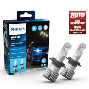 Philips Ultinon Pro6000 Boost H7-LED Scheinwerferlampe mit Straßenzulassung*, 300% helleres Licht