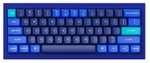 Keychron Q4 mechanische Barebone Tastatur | 60% Layout | Metallrahmen | QMK | RGB | in blau | ggf. mit Switches (so lange der Vorrat reicht)