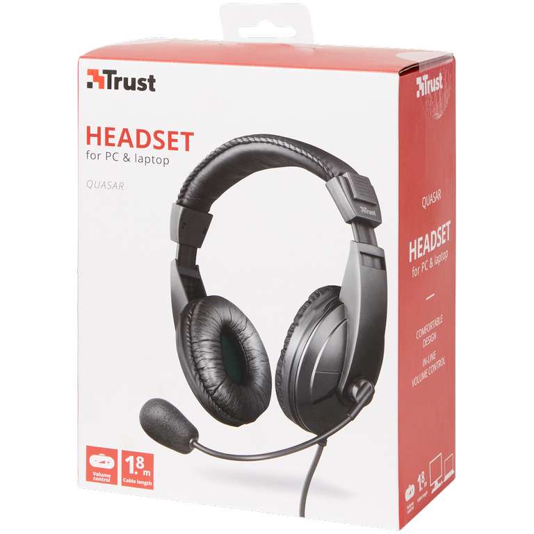 TRUST »Quasar Headset« Kopfhörer mit Mikro für 3,99€ bei ACTION