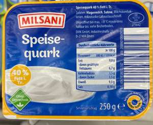 MILSANI Speisequark Quark [LOKAL Münster] [ALDI NORD]