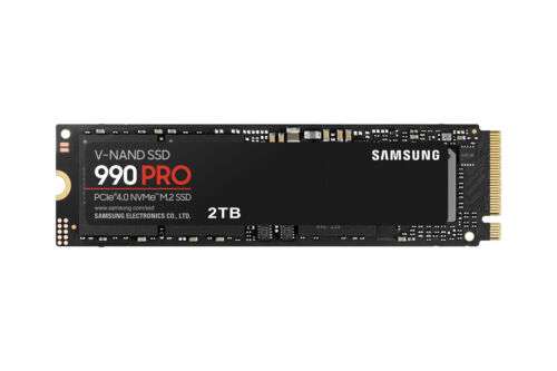 SAMSUNG 990 PRO, 2 TB SSD M.2 via NVMe, PCIE 4.0, intern (bester Preis seit 3 Monaten - Gutscheincode benutzen!)