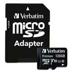 Verbatim Premium 600x R90 microSDXC 128GB Kit, UHS-I U1, Class 10 (Prime)