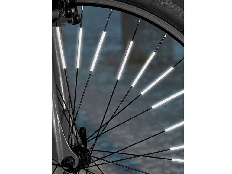 [LIDL] Büchel Fahrrad Speichenreflektoren 36 Stück/ 3M Scotchlite Material / 360° Reflektion / StVZO zugelassen / für alle gängigen Speichen