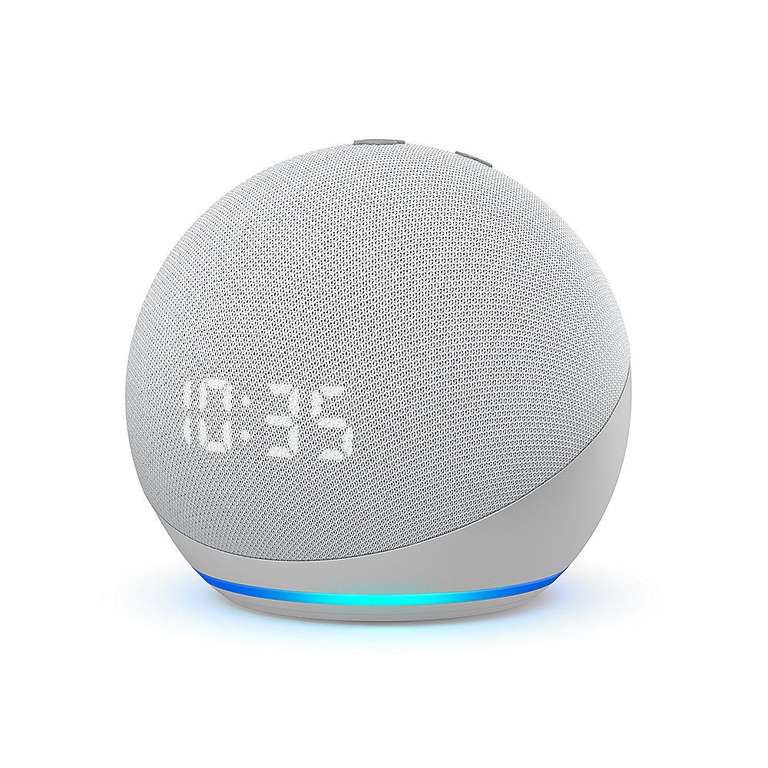 Amazon Echo Dot (4. Gen.) smarter Lautsprecher - weiß und blaugrau