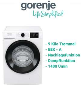 GORENJE WNEI94APS Waschmaschine - 9 kg, 1400 U/Min., EEK:A - Nachlege-und Dampffunk., Aqua Stop