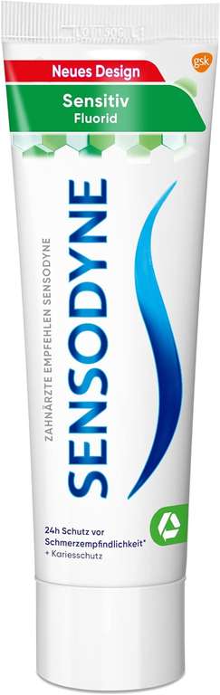 3€ sparen ab 9€ auf Sensodyne, z.B. 4 x "Sensitiv Fluorid" für 5,46€ oder 2 x "Sensodyne Direct Zahnpasta" für 5,56€ [Prime Spar-Abo]