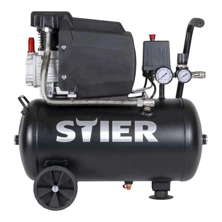STIER Kompressor LKT 240-8-24 (1,1-kW-Motor, 1100W, 24L, 21kg, 97dB)