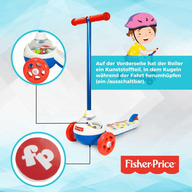 Fisher Price Dreirad Roller Fun Edition (bis 50kg belastbar)