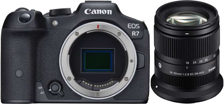 Canon EOS R7 + Sigma 18-50mm f2,8 RF-Mount – 50€ Cashback | at
