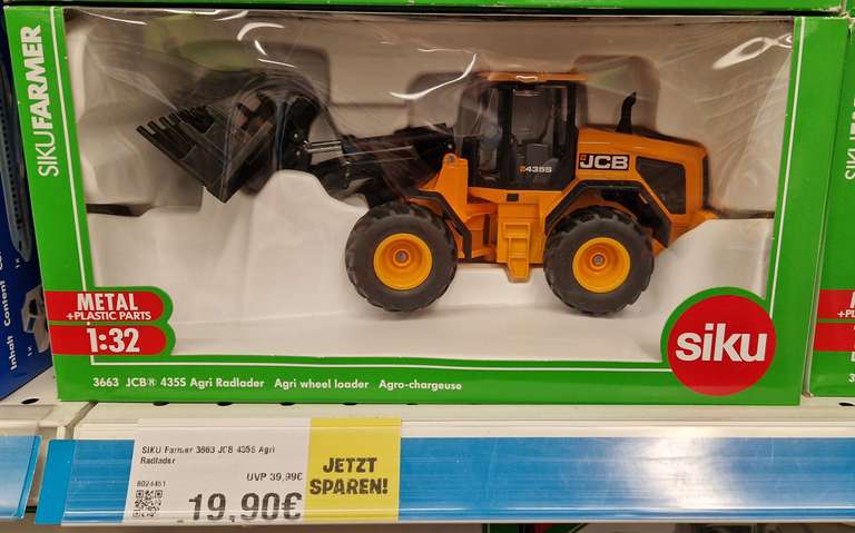 [Smyths Toys | Lokal Würselen] Siku JCB 435S Agri Radlader Traktor (3663) - nur 19,90 €