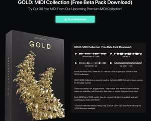 Free Cymatics GOLD: MIDI Collection (30 Midi Files kostenlos!)